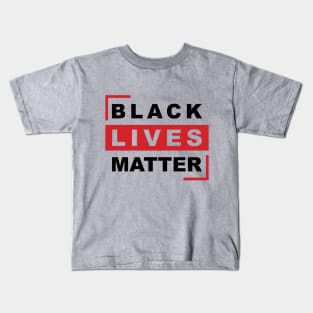 Black Lives Matter Anti Racism Black Community Solidarity Support Design - blk Kids T-Shirt